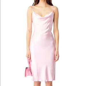 Bardot cowl neck slip dress size M US 6 in Soft Pink